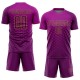 Benutzerdefiniertes dunkelrosa, lila-altes Gold Sublimation Fußballuniformtrikot Benutzerdefiniertes dunkelrosa, lila-altes Gold Sublimation Fußballuniformtrikot