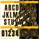 Benutzerdefinierte Graffiti Muster Schwarz-Gold Scratch Sublimation Fußball Uniform Trikot