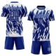 Benutzerdefiniertes Fußballtrikot in Königsweiß mit Sublimationsdruck Benutzerdefiniertes Fußballtrikot in Königsweiß mit Sublimationsdruck