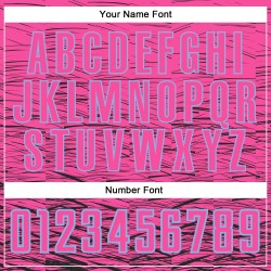 Benutzerdefiniertes Fußballtrikot mit Sublimationsdruck in Rosa und Schwarz