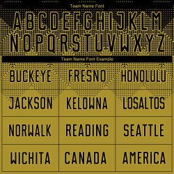 Benutzerdefiniertes Fußballtrikot mit Sublimationsdruck in Altgold und Schwarz