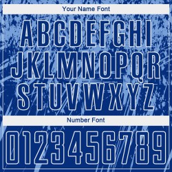 Benutzerdefiniertes Royalblau-Weiß Sublimation Fußballtrikot Benutzerdefiniertes Royalblau-Weiß Sublimation Fußballtrikot