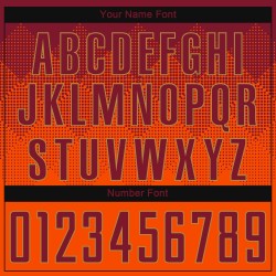 Benutzerdefiniertes orange-rot-altgold Sublimation Fußballuniformtrikot Benutzerdefiniertes orange-rot-altgold Sublimation Fußballuniformtrikot