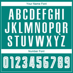 Benutzerdefinierte Aqua Weiß-Schwarz Sublimation Fade Fashion Fußball Uniform Jersey Benutzerdefinierte Aqua Weiß-Schwarz Sublimation Fade Fashion Fußball Uniform Jersey